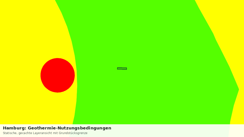 Statische Kartenansicht: Hamburg: Geothermie-Nutzungsbedingungen