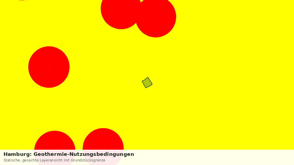 Statische Kartenansicht: Hamburg: Geothermie-Nutzungsbedingungen