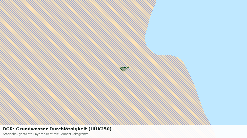 Statische Kartenansicht: BGR: Grundwasser-Durchlässigkeit (HÜK250)