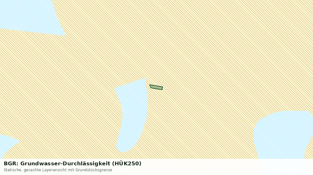 Statische Kartenansicht: BGR: Grundwasser-Durchlässigkeit (HÜK250)