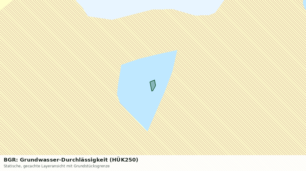 Statische Kartenansicht: BGR: Grundwasser-Durchlässigkeit (HÜK250)