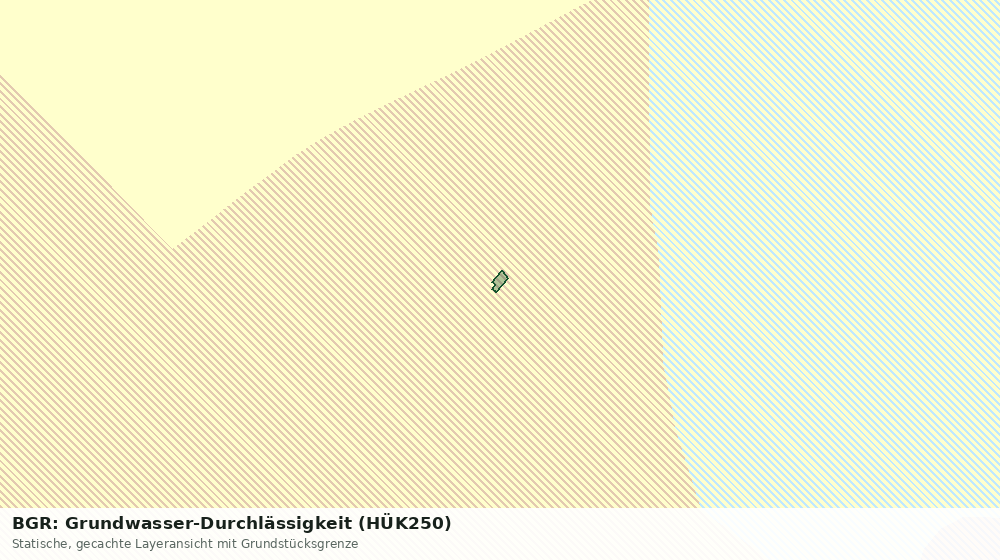 Statische Kartenansicht: BGR: Grundwasser-Durchlässigkeit (HÜK250)