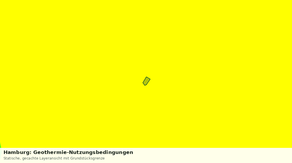 Statische Kartenansicht: Hamburg: Geothermie-Nutzungsbedingungen
