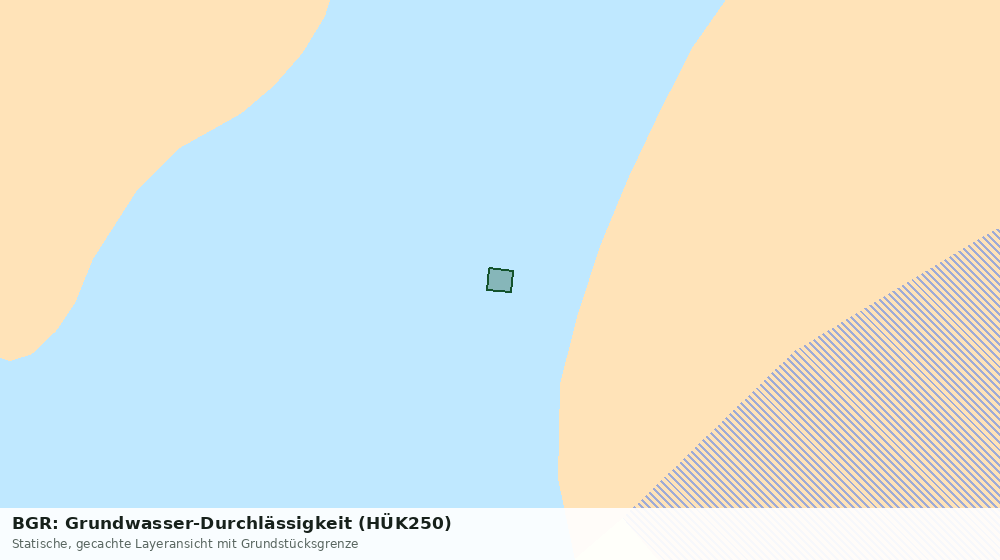 Statische Kartenansicht: BGR: Grundwasser-Durchlässigkeit (HÜK250)