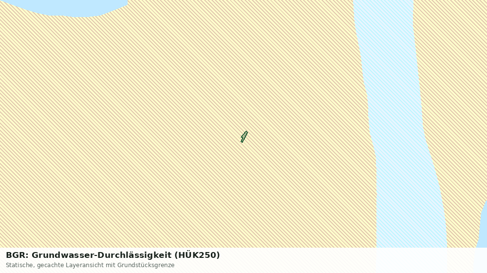 Statische Kartenansicht: BGR: Grundwasser-Durchlässigkeit (HÜK250)