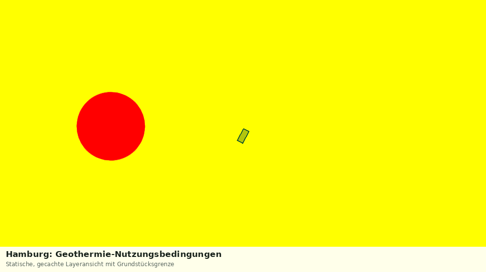 Statische Kartenansicht: Hamburg: Geothermie-Nutzungsbedingungen