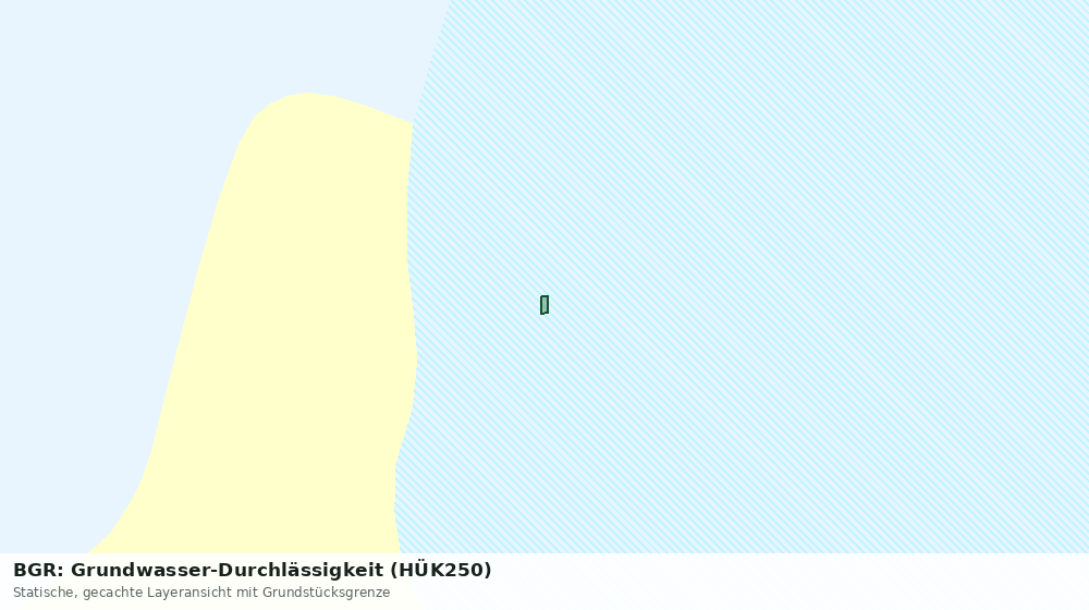 Statische Kartenansicht: BGR: Grundwasser-Durchlässigkeit (HÜK250)