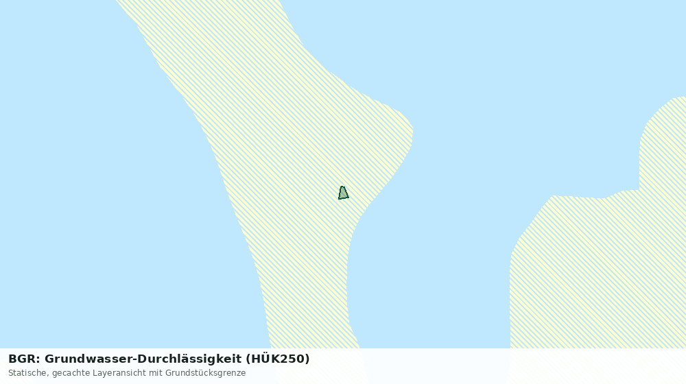 Statische Kartenansicht: BGR: Grundwasser-Durchlässigkeit (HÜK250)