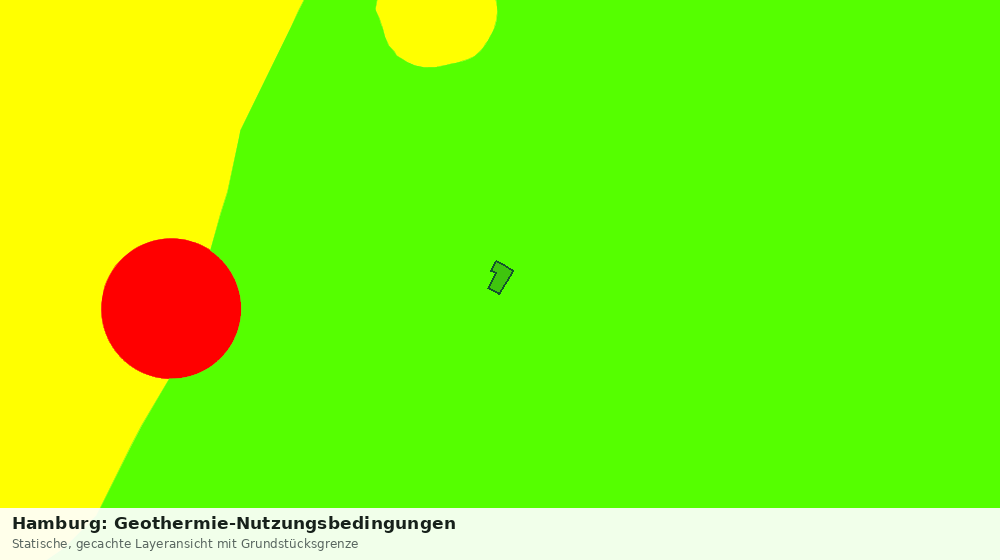 Statische Kartenansicht: Hamburg: Geothermie-Nutzungsbedingungen