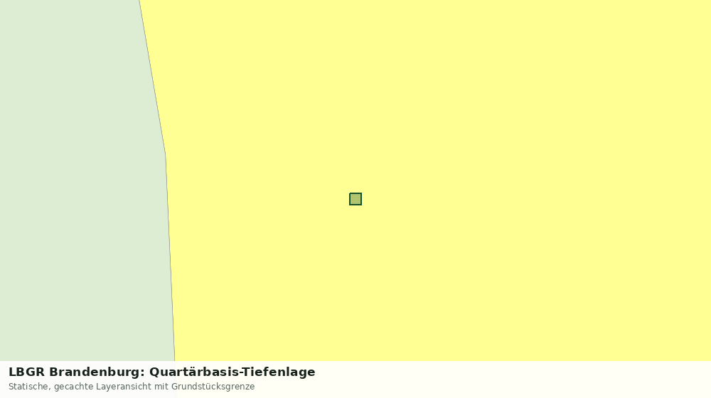 Statische Kartenansicht: LBGR Brandenburg: Quartärbasis-Tiefenlage