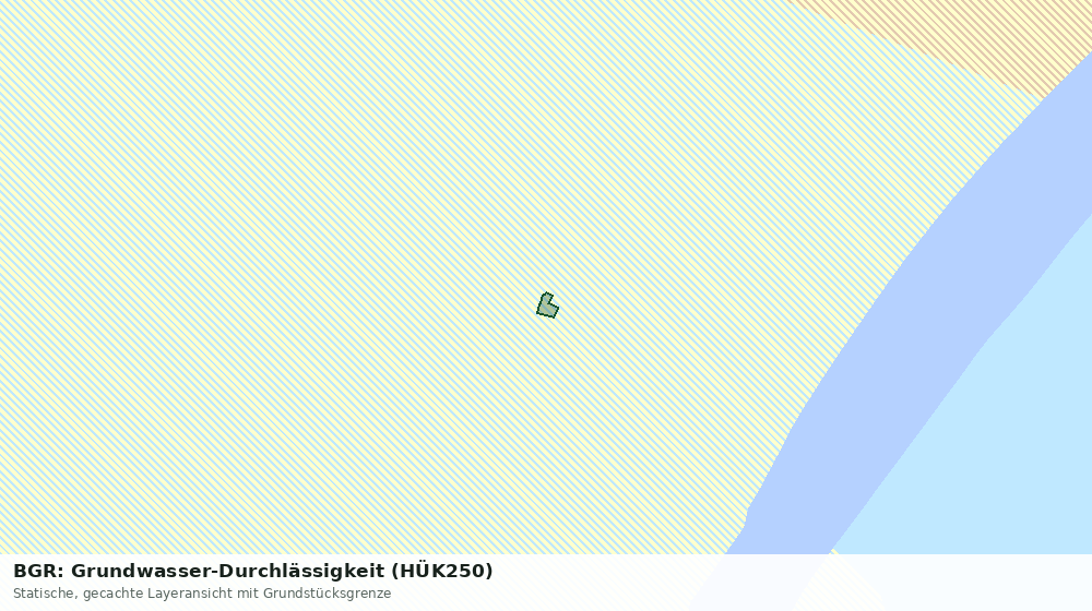 Statische Kartenansicht: BGR: Grundwasser-Durchlässigkeit (HÜK250)