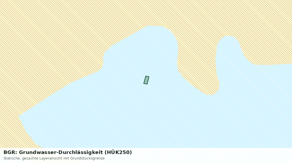 Statische Kartenansicht: BGR: Grundwasser-Durchlässigkeit (HÜK250)