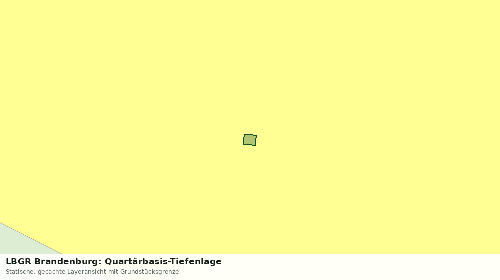 Statische Kartenansicht: LBGR Brandenburg: Quartärbasis-Tiefenlage