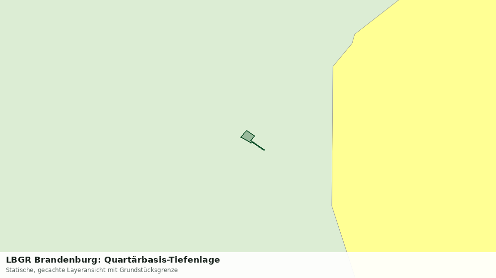 Statische Kartenansicht: LBGR Brandenburg: Quartärbasis-Tiefenlage