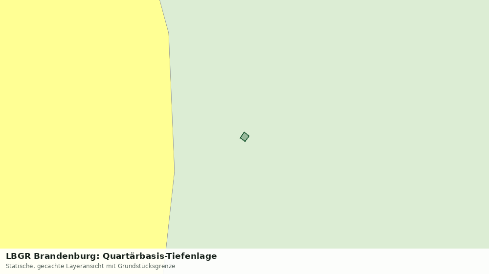 Statische Kartenansicht: LBGR Brandenburg: Quartärbasis-Tiefenlage