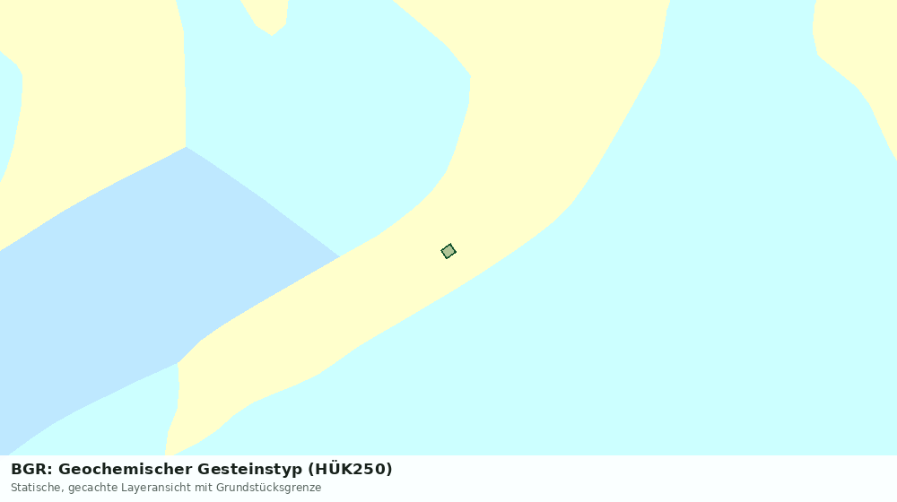 Statische Kartenansicht: BGR: Geochemischer Gesteinstyp (HÜK250)