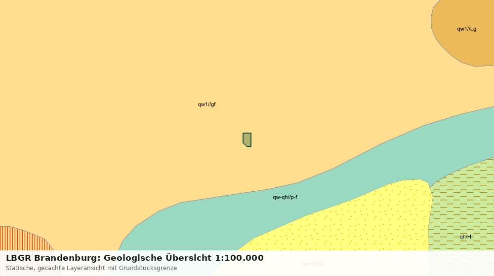 Statische Kartenansicht: LBGR Brandenburg: Geologische Übersicht 1:100.000