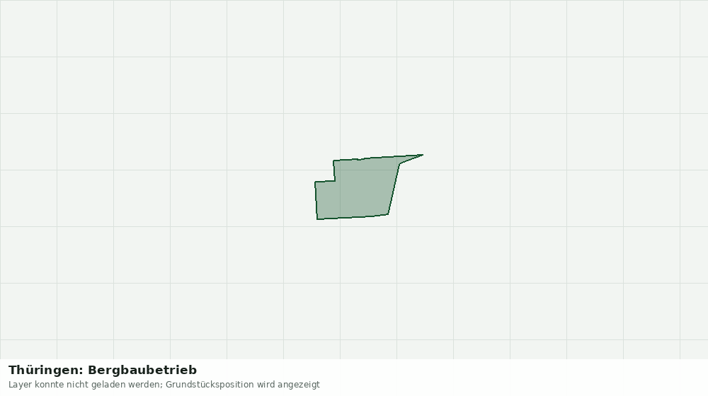 Statische Kartenansicht: Thüringen: Bergbaubetrieb