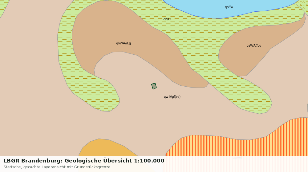 Statische Kartenansicht: LBGR Brandenburg: Geologische Übersicht 1:100.000