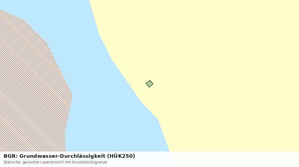 Statische Kartenansicht: BGR: Grundwasser-Durchlässigkeit (HÜK250)