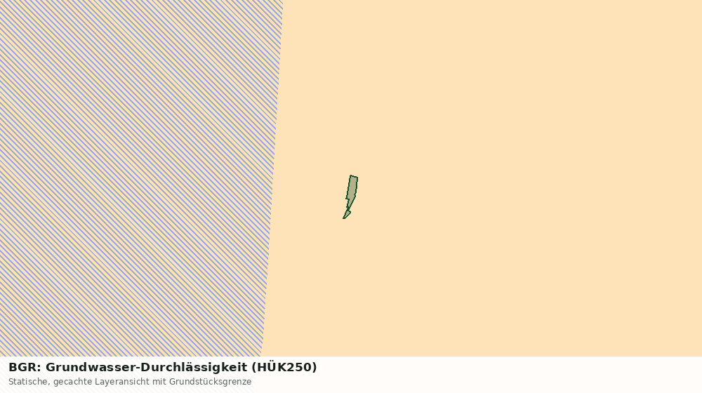 Statische Kartenansicht: BGR: Grundwasser-Durchlässigkeit (HÜK250)