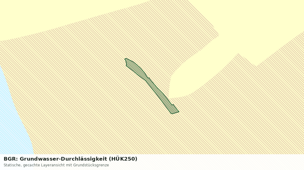 Statische Kartenansicht: BGR: Grundwasser-Durchlässigkeit (HÜK250)