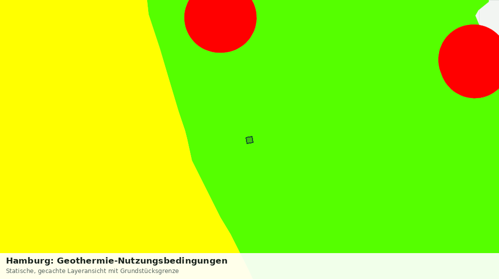 Statische Kartenansicht: Hamburg: Geothermie-Nutzungsbedingungen