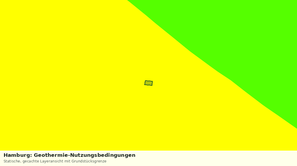 Statische Kartenansicht: Hamburg: Geothermie-Nutzungsbedingungen