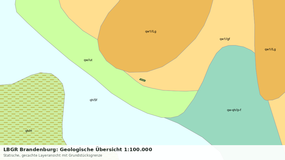 Statische Kartenansicht: LBGR Brandenburg: Geologische Übersicht 1:100.000