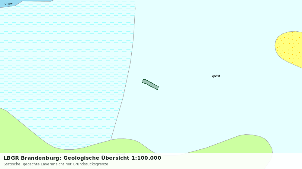 Statische Kartenansicht: LBGR Brandenburg: Geologische Übersicht 1:100.000