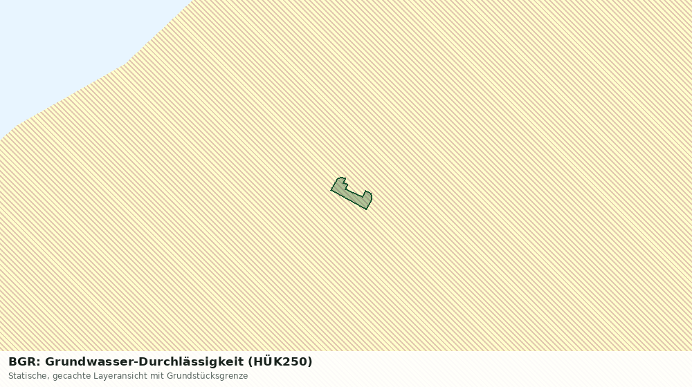 Statische Kartenansicht: BGR: Grundwasser-Durchlässigkeit (HÜK250)