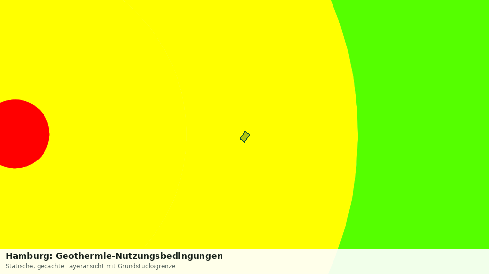 Statische Kartenansicht: Hamburg: Geothermie-Nutzungsbedingungen