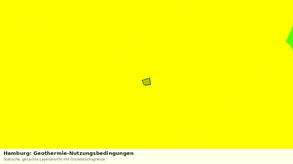 Statische Kartenansicht: Hamburg: Geothermie-Nutzungsbedingungen