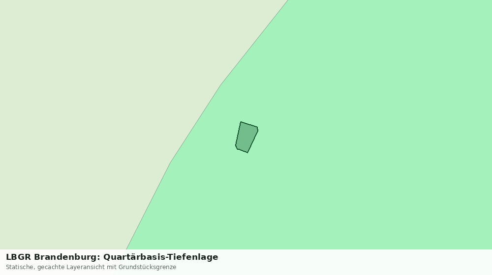 Statische Kartenansicht: LBGR Brandenburg: Quartärbasis-Tiefenlage