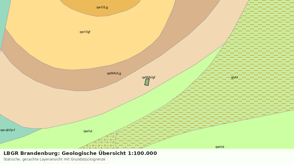 Statische Kartenansicht: LBGR Brandenburg: Geologische Übersicht 1:100.000