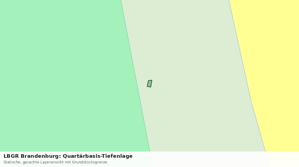 Statische Kartenansicht: LBGR Brandenburg: Quartärbasis-Tiefenlage