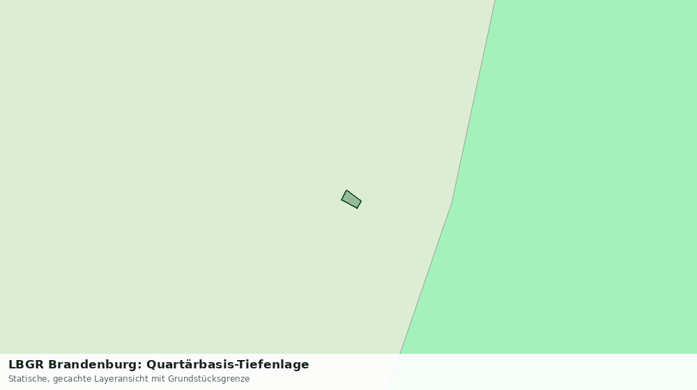 Statische Kartenansicht: LBGR Brandenburg: Quartärbasis-Tiefenlage