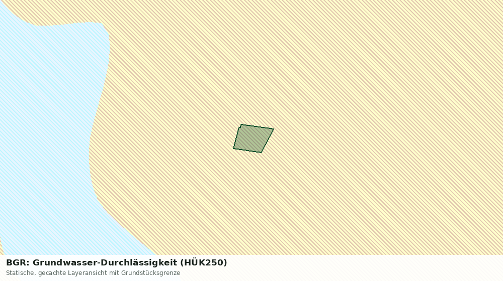 Statische Kartenansicht: BGR: Grundwasser-Durchlässigkeit (HÜK250)
