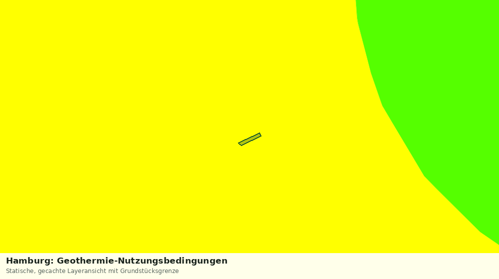 Statische Kartenansicht: Hamburg: Geothermie-Nutzungsbedingungen
