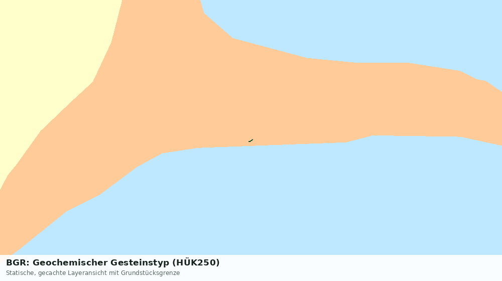 Statische Kartenansicht: BGR: Geochemischer Gesteinstyp (HÜK250)