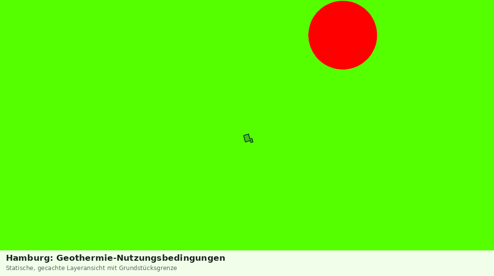 Statische Kartenansicht: Hamburg: Geothermie-Nutzungsbedingungen