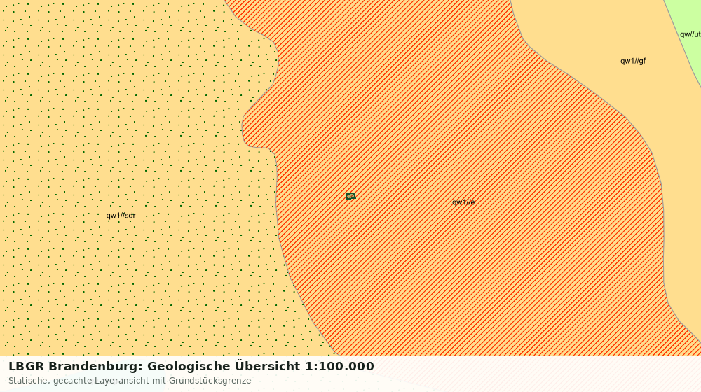 Statische Kartenansicht: LBGR Brandenburg: Geologische Übersicht 1:100.000