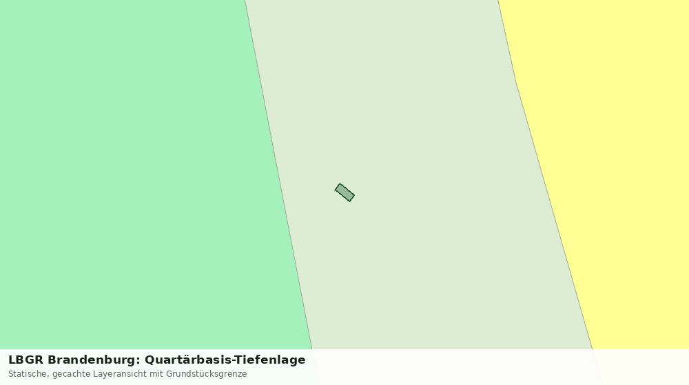 Statische Kartenansicht: LBGR Brandenburg: Quartärbasis-Tiefenlage