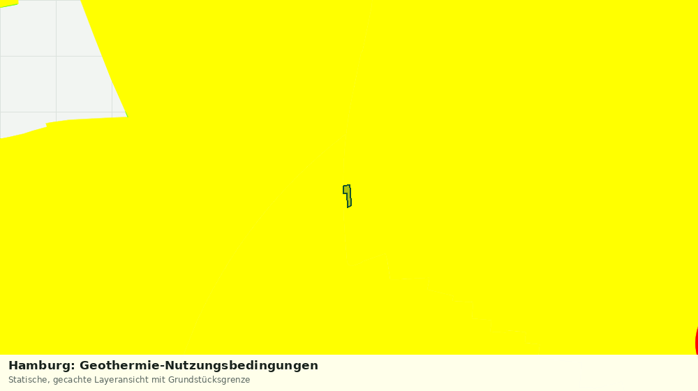 Statische Kartenansicht: Hamburg: Geothermie-Nutzungsbedingungen