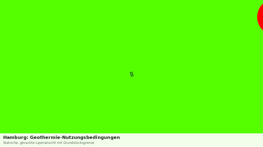 Statische Kartenansicht: Hamburg: Geothermie-Nutzungsbedingungen