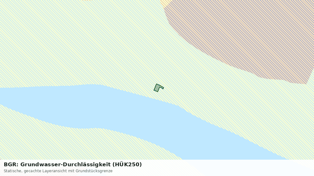 Statische Kartenansicht: BGR: Grundwasser-Durchlässigkeit (HÜK250)