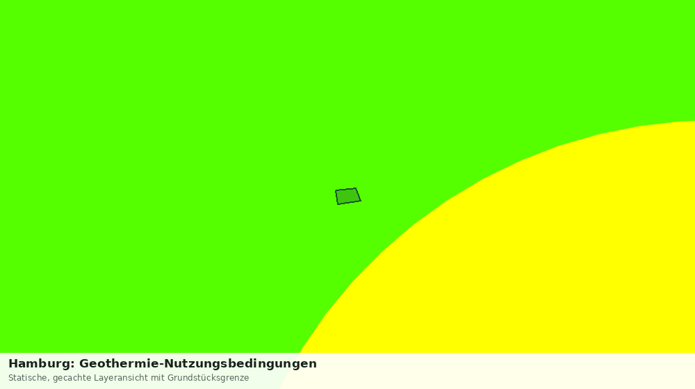 Statische Kartenansicht: Hamburg: Geothermie-Nutzungsbedingungen