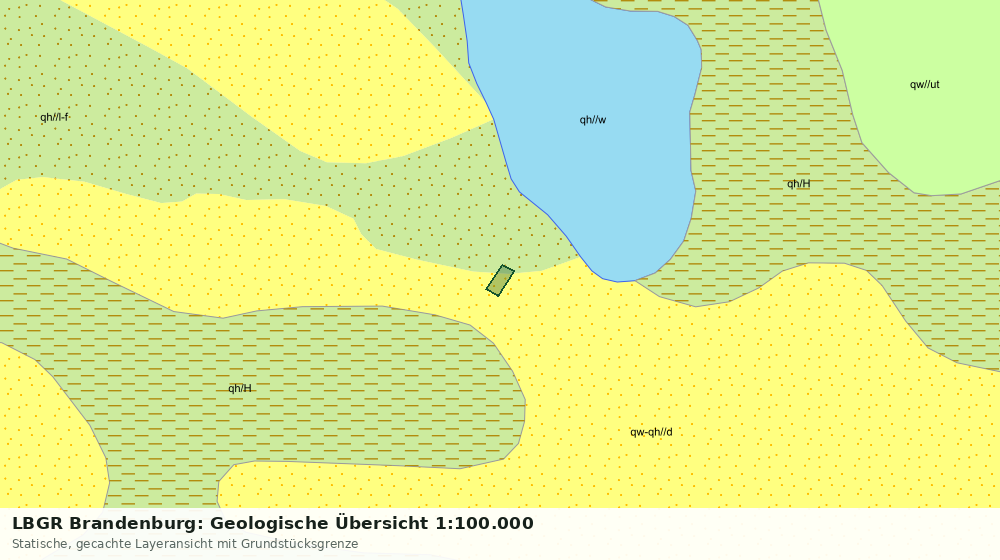 Statische Kartenansicht: LBGR Brandenburg: Geologische Übersicht 1:100.000