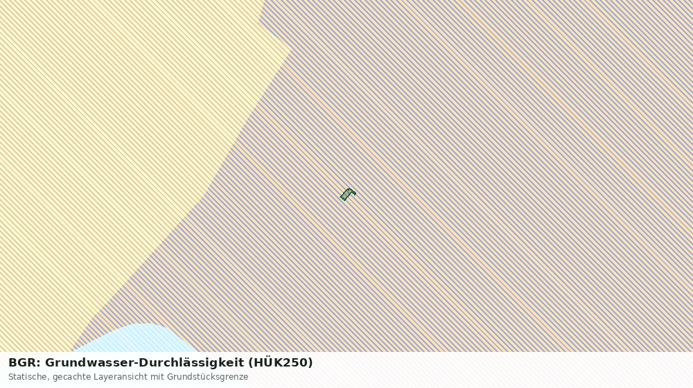 Statische Kartenansicht: BGR: Grundwasser-Durchlässigkeit (HÜK250)