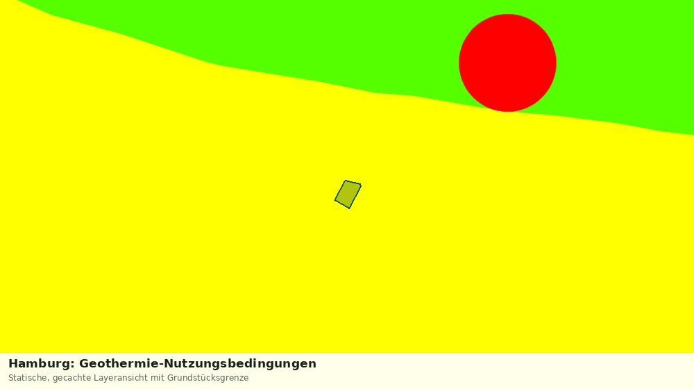 Statische Kartenansicht: Hamburg: Geothermie-Nutzungsbedingungen